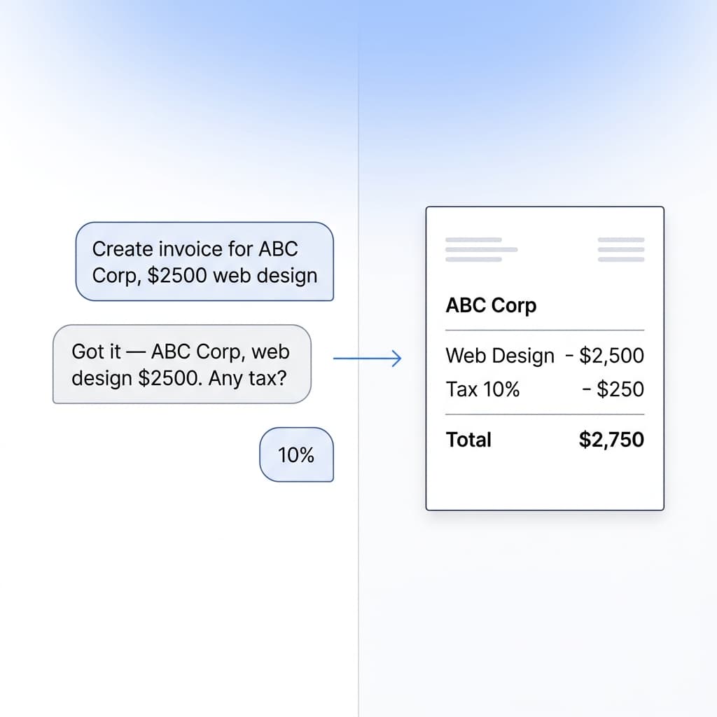 How to Use AI Chat to Create Invoices, Quotes & Proposals Instantly (2026)